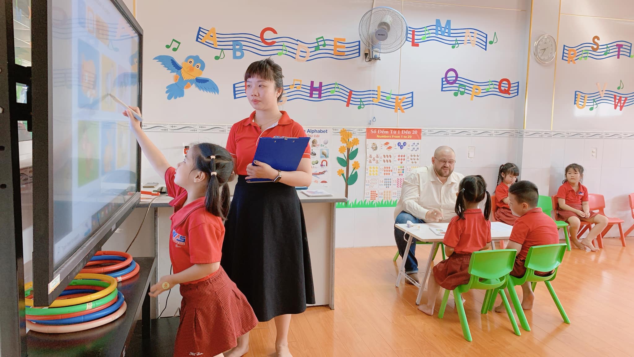 The first day of English examination at VAS