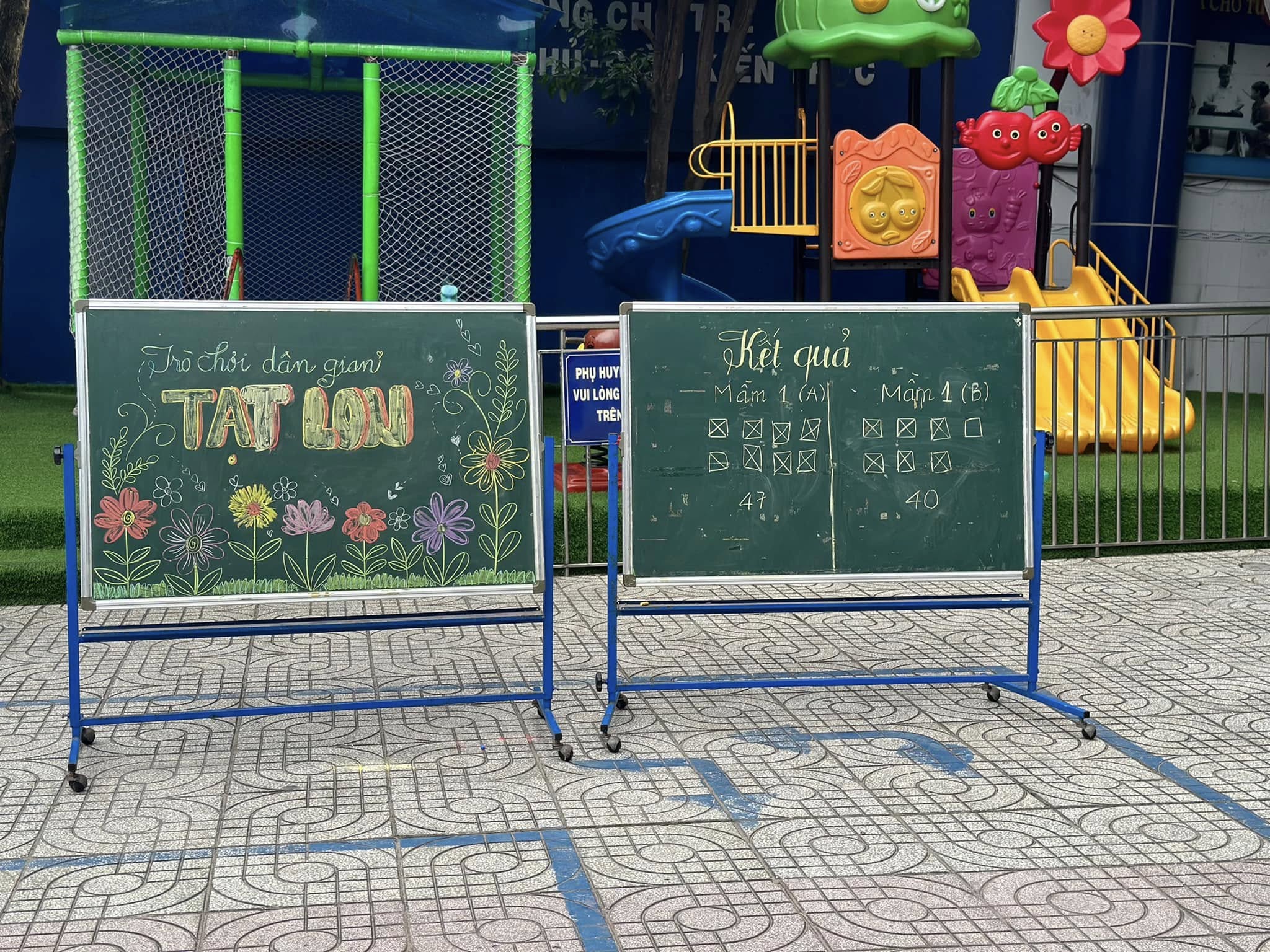 TRÒ CHƠI DÂN GIAN – TẠT LON VUI NHỘN CỦA BÉ KHỐI MẦM