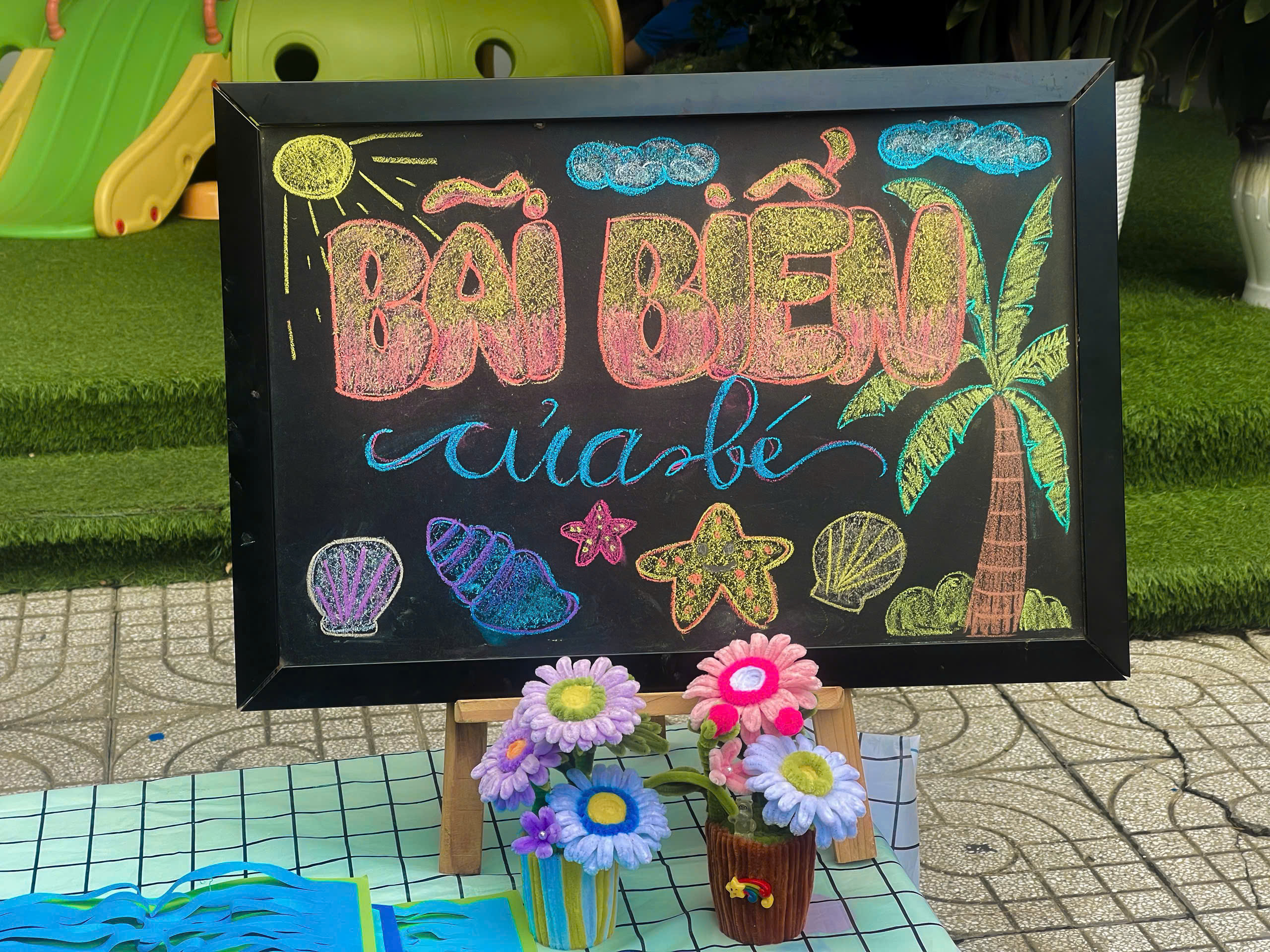 BÃI BIỂN TRONG TRÍ TƯỞNG TƯỢNG CỦA CÁC BÉ LỚP LÁ ABC