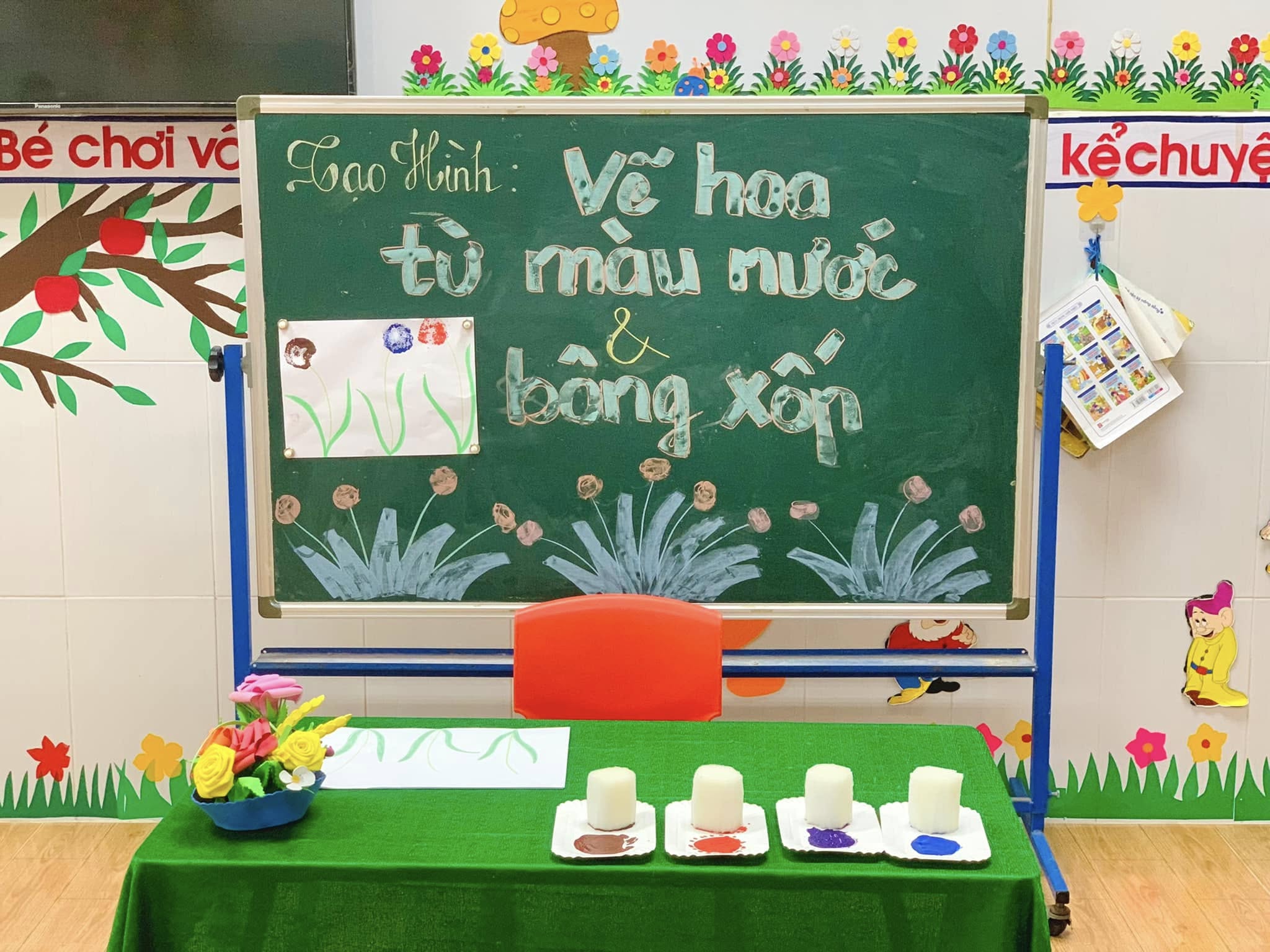 HOẠT ĐỘNG SÁNG TẠO CỦA CÁC HỌA SĨ NHÍ LỚP MẦM KITTY